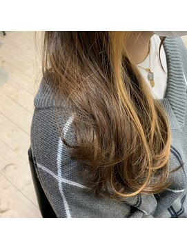 ヘアメイク マルナ 大通店(HAIR MAKE MALUNA) 【MALUNA 嵐】イヤリングカラー × イエローベージュstyle