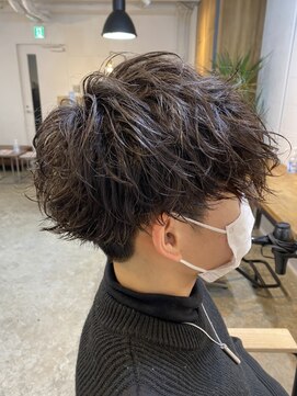 エルオム(EL.HOMME) 【YUKI】無造作マッシュ×スパイラルパーマ