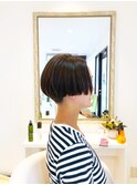 【ショート専門イマジナシオン】お手入れ簡単♪重めショートボブ