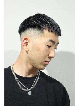 レンゲン(LENGEN) メンズかき上げニュアンスマッシュサイドパート韓国マッシュ