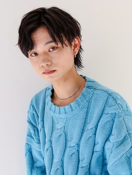 ヘアサロン ガリカ 表参道(hair salon Gallica) 【Gallica】爽やか七三かきあげスタイル/アップバングウルフ