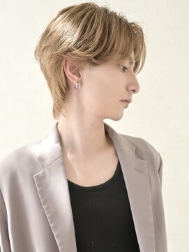 メンズ アイニティ(Men's Inity) [Inity]人気ミルクティーセンターパート[江坂/シースルー/メンズ