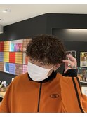 【都築】ハイライトと波巻きパーマ