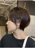 ショートヘア/前髪あり/髪質改善/白髪ぼかし/阪急豊中