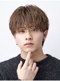 韓国ニュアンスパーマシャドウパーマワックスなしセンターパート