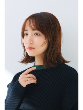 クロードモネ 川越店(Claude MONET) 外ハネボブ/顔周りカット/シースルーバング