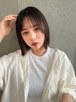 ロンドプランタン 恵比寿(Lond Printemps)&nbsp;ミディアムメルティカラー×ブリーチなしボブ韓国［恵比寿］