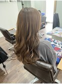 ブリーチなし明るめアッシュベージュカラー