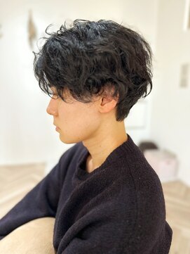 アンドユー(& you.) 無造作ウェーブ×メンズミディ