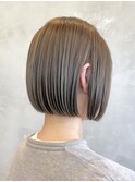 ミニボブショートボブレイヤー前下がりボブ切りっぱなしボブ◎