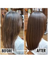 メイクルーム(make room.)&nbsp;髪質改善縮毛矯正ネオメテオ（METEO）ストレート施術例