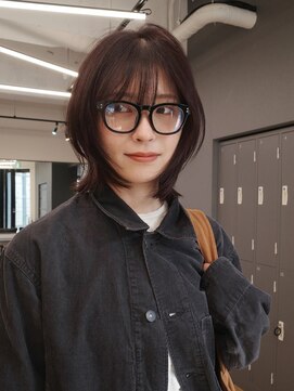 ジアン テラス(GIEN TERRASSE) レイヤーボブレイヤーカット暖色カラー/岸本