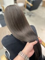 ヴィンスジオ 岐阜駅南(vince gio)&nbsp;グレージュ/髪質改善トリートメント/ロングヘア