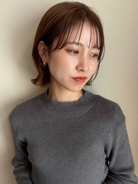 エスデザイン(es design) レイヤーボブ×ベージュ