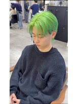 リエンス(RIENS)&nbsp;【RIENS】メンズフェザー×ネオングリーン×木村康二