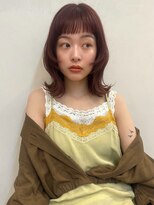 ベル 銀座5丁目店(Belle)&nbsp;レッドブラウン/ミディアム/顔周りレイヤー