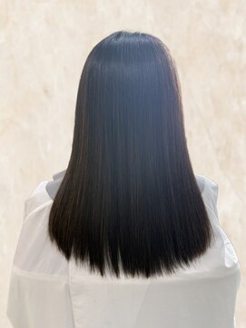 ヘアーサロン ティアレ(hair salon Tiare) 髪質改善トリートメントストレートロングヘアカーキベージュ