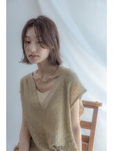 ページボーイ美容室&nbsp;【レイヤーバングで透明感をプラス】ナチュラルボブ