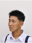 ベリーショートローフェードスパイキーショート
