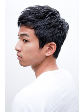 メリケンバーバーショップ コウベ(MERICAN BARBERSHOP KOBE) テクノクラウドマッシュサイドパートショートビジネスビジカジm