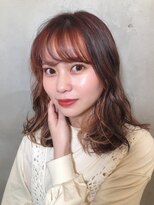 アナザーワールド(ANOTHER WORLD)&nbsp;フェイスフレーミング＊オレンジベージュ【渡辺まみ】