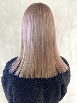 アイティー バイ アルバム 浦和店(IT by ALBUM)&nbsp;ピンクミルクティー_ホワイトアッシュエアリーミディ_ba309961