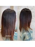 酸性ストレート&髪質改善
