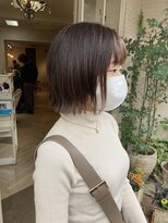 アミュレ(Amule)&nbsp;カジュアル大人ガーリー外ハネショートボブ30代40代梅ヶ丘美容室