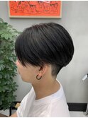 前下がりセンターパート