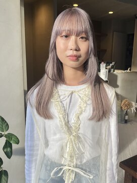 ヘアー アイス ルーチェ(HAIR ICI LUCE) シルバーベージュ ダブルカラー ラベンダーカラー /林