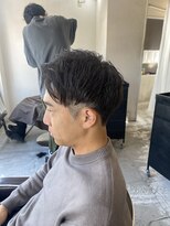 ソイクフ(SOY KUFU)&nbsp;MEN’S HAIR マッシュパーマアッシュブラックカルマパーマ