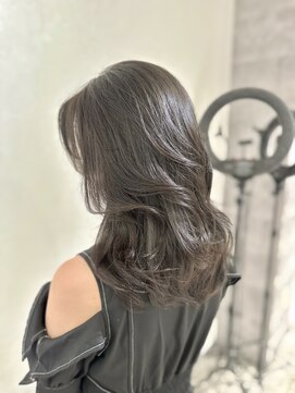 アンダーバーホワイト(_WHITE) オリーブグレイ　ミディアムレイヤー