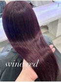 ブリーチありなし深みのあるレッドワインレッド＊RINA