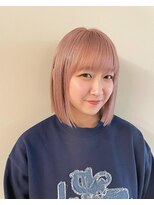 カッツヘアー(KATZHAIR) ピンクベージュボブ