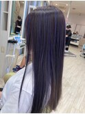 20代30代ダブルカラーブリーチ立体感グラデーション透明感