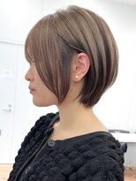 ネイロ バイ ジルブラン 葛西(NeiRo by JIL BLAN) ハイライト白髪ぼかしダブルカラーインナーカラーショートボブ