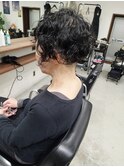 アシンメトリー(スパイラルパーマ)