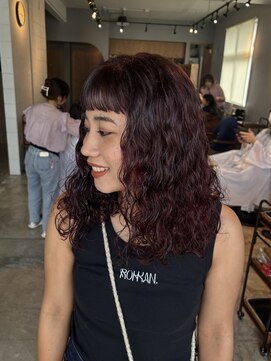 ヘアーループセラデザインワークス(Hair ruup Sela design works) チェリーレッド