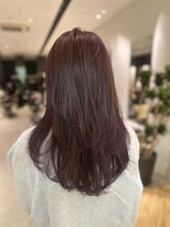 ステア ケース(stair case)&nbsp;コントラストハイライトラベンダー髪質改善トリートメント