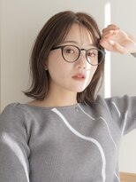 ガーデンヨコハマエスト(GARDEN YOKOHAMA est)&nbsp;ボブ　外ハネボブ　くびれヘア　切りっぱなしボブ　暗めカラー