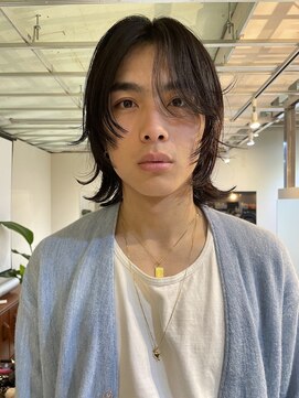 ホネン(honen) 薬院【honen】センタパート波巻きパーマメンズマッシュmen's