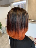 アズールサン 草加西口店(azule-sun)&nbsp;グラデーションカラー,ハイライト,オレンジ