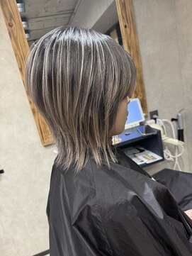 サニー 渋谷(SUNNY) バレイヤージュ、ハイライト、レイヤーロング、グレーベージュ