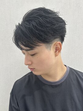 ルースト 京都駅前店(ROOST) 縮毛矯正の上からフェザーパーマ