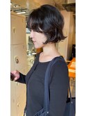 ミニボブ、毛先パーマ、ニュアンスパーマ、パーマゆるめ、