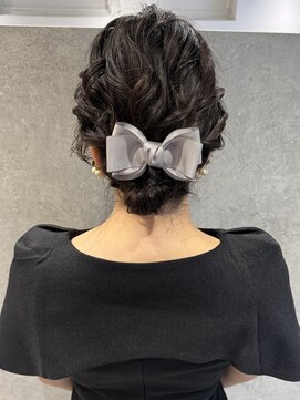 ラミエバイメルト 下北沢(lamie by melt) 花田結婚式ヘアセットお呼ばれヘアシニヨン下北沢卒業式まとめ髪
