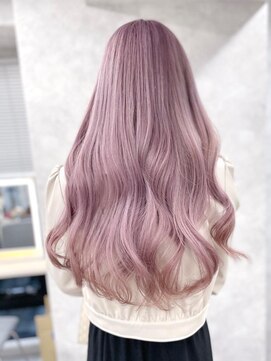 ワンズクロエ 原宿店(ONE's Chloe) イメチェンピンクベージュアンブレラカラー前髪