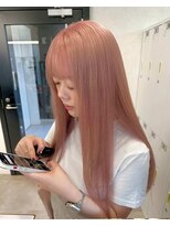 ソメルン 秋葉原 秋葉原で叶えるピンクベージュロングヘア