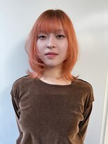 クク 渋谷(QUQU)&nbsp;オレンジ　秋カラー　ペールカラー　ウルフ