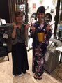 アース 千葉店(HAIR&MAKE EARTH) 友人の浴衣の着付けとヘアセットをしました!